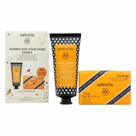 Apivita Set Wanna Kiss Your Hand Honey Κρέμα Χεριών Εντατικής Ενυδάτωσης Πλούσιας Υφής 50ml & Apivita Σαπούνι με Μέλι 125gr