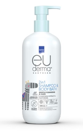 Intermed Euderma Babyderm 2 Σε 1 Σαμπουάν & Αφρόλουτρο 500ml