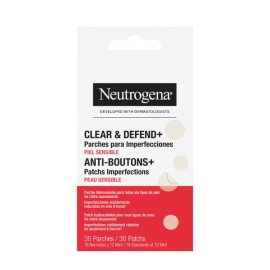 Neutrogena Clear & Defend+ Ultra-Thin Blemish Patches Επιθέματα Προσώπου για Επιδερμίδες με Ατέλειες & Τάση Ακμής, 30τεμ
