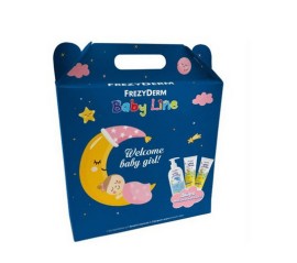 Frezyderm Baby Line Welcome Baby Girl Baby Shampoo-Βρεφικό Σαμπουάν 300ml & 2x Baby Cream-Προστατευτική Κρέμα Αλλαγής Πάνας 2x175ml & ΔΩΡΟ Μαξιλάρι Αγκαλιάς για Κοριτσάκι