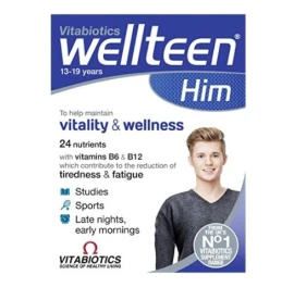 Vitabiotics Wellteen Him Συμπλήρωμα Διατροφής για εφήβους & νέους άντρες 13-19 ετών, 30 tabs