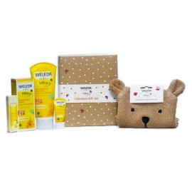 Weleda Baby Calendula Gift Set Κρέμα Αλλαγής Πάνας, 75+10ml, Σαμπουάν & Αφρόλουτρο, 200+20ml & Σφουγγάρι, 1σετ