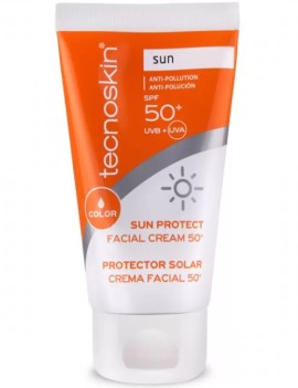 Tecnoskin Sun Protect Face Creme SPF50+ Color Αντηλιακή Κρέμα Προσώπου με Χρώμα 50ml