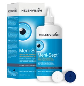 Meni-Sept All-In-One with Hyaluronic Acid Διάλυμα Καθαρισμού για Όλους τους Φακούς Επαφής 380ml
