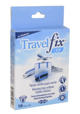 Uni-Pharma Travelfix ODF Διασπειρόμενες Ταινίες για την Ναυτία του Ταξιδιού, 10 τεμάχια