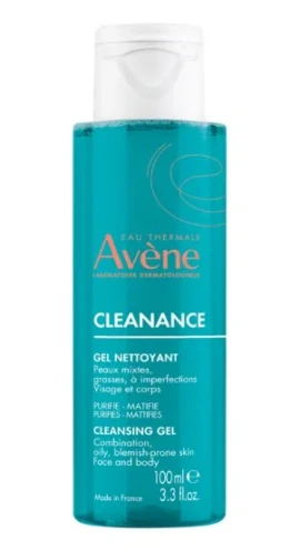 Avène Cleanance Gel Καθαρισμού, Καθημερινή φροντίδα για λιπαρό δέρμα με ατέλειες ή τάση ακμής, 100ml