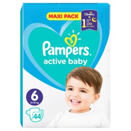 Pampers Active Baby Dry Maxi Pack 13-18kg No 6 44τμχ