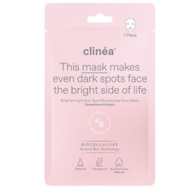 Clinea Brightening & Anti-Spot Biocellulose Face Mask Μάσκα Προσώπου Κατά των Κηλίδων & της Υπερμελάγχρωσης, 1τεμ