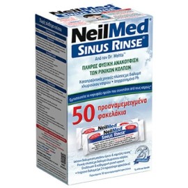 NeilMed Sinus Rinse Ανταλλακτικά Ισοτονικό Διάλυμα Ρινικών Πλύσεων για Ενήλικες, 50sachets