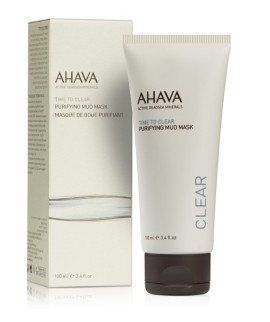 Ahava Time To Clear Purifying Mud Mask, Μάσκα Προσώπου Βαθύ Καθαρισμού με Λάσπη Νεκράς Θάλασσας, 8ml