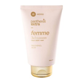 Panthenol Extra Femme 3 in 1 Cleanser Face Body Hair Καθαριστικό, Αφρόλουτρο & Σαμπουάν για Πρόσωπο Σώμα & Μαλλιά 200ml