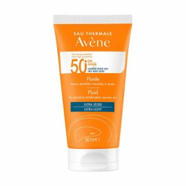 Avene Soins Solaires Ultra Light SPF50+ Λεπτόρρευστη Αντηλιακή Κρέμα Fluid για Κανονικές - Μικτές & Ευαίσθητες Επιδερμίδες 50ml