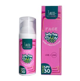 Aloe+ Colors Face Into the Sun High Protection Sunscreen SPF30 Tinted Αντηλιακή Κρέμα Προσώπου με Χρώμα, 50ml