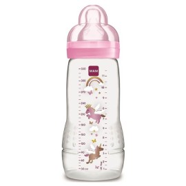Mam Easy Active Baby Bottle Μπιμπερό Ροζ 4+m 330ml