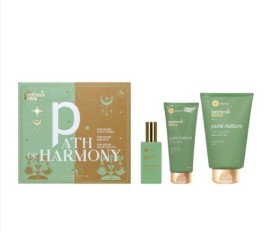 Panthenol Extra Promo Path of Harmony Pure Nature 3in1 Cleanser Αφρόλουτρο & Σαμπουάν 200ml & Pure Nature Body Milk 100ml & Pure Nature Γυναικείο Άρωμα 50ml