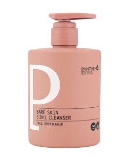 Panthenol Extra Bare Skin 3in1 Cleanser Γυναικείο Αφρόλουτρο & Σαμπουάν 3σε1, 500ml