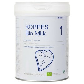 Korres Bio Milk 1 Βιολογικό Αγελαδινό Γάλα 1ης Βρεφικής Ηλικίας από τη Γέννηση έως τον 6ο μήνα 400gr