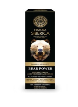 Natura Siberica – Men Bear Power intensive anti-wrinkle face cream, Σούπερ Εντατική Αντιρυτιδική κρέμα προσώπου, 50ml