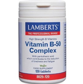 Lamberts Vitamin B 50 Complex 50mg, 120 ταμπλέτες