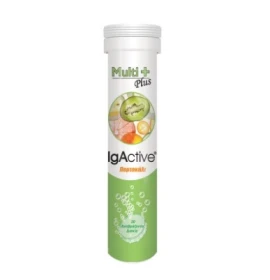 IgActive Multi Plus Πολυβιταμίνη για Ενέργεια, Ενίσχυση του Ανοσοποιητικού & το Νευρικό Σύστημα Πορτοκάλι 20 αναβράζοντα δισκία