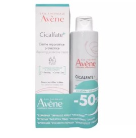 Avene Promo Cicalfate+ Επανορθωτική Προστατευτική Κρέμα 100 ml + Εξυγιαντικό Τζελ Καθαρισμού 200 ml (-50%)