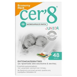 Vican Cer8 Junior Εντομοαπωθητικά Αυτοκόλλητα 48τμχ