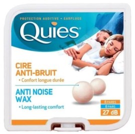 Pharmaq Quies Earplugs Pure Wax Ωτοασπίδες μιας Χρήσης από Φυσικό Κερί, 8 ζευγάρια