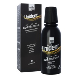 Intermed Unident Whitening Black Mouthwash Στοματικό Διάλυμα για Λεύκανση 250ml