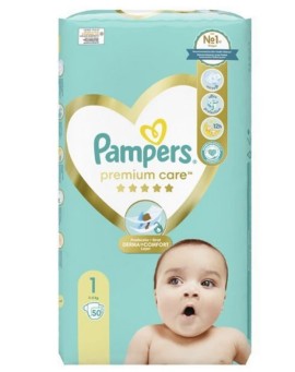 Pampers Premium Care no 1 ( 2-5kg) 50τμχ