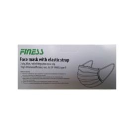 Finess Healthcare Μάσκες Προστασίας Προσώπου 3ply Type II Πράσινο χρώμα 50τμχ