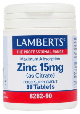 Lamberts Zinc 15mg 90 tabs