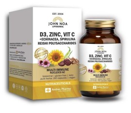 John Noa D3, Zinc, Vitamin C Λιποσωμιακό 60 Κάψουλες