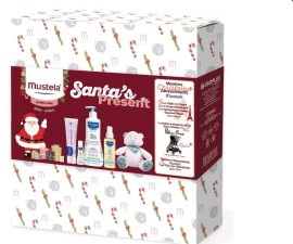 Mustela Set Santas Present Βρεφικό-Παιδικό Gel Καθαρισμού για Σώμα&Μαλλιά 500ml + Λάδι για Μασάζ 100ml + Κρέμα Αλλαγής Πάνας 1>2>3 50ml + Αρκουδάκι 1τεμάχιο
