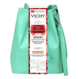 Vichy Promo Liftactiv Collagen Specialist Cream 50ml & ΔΩΡΟ Capital Soleil UV-Age Daily Spf50+ 15ml Σε Μοντέρνο Τσαντάκι
