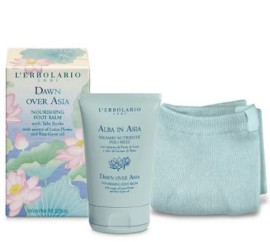 L ERBOLARIO Alba In Asia Foot Balm Κρέμα Θρέψης Για Τα Πόδια, 100ml & 1 Ζευγάρι Κάλτσες Tabi