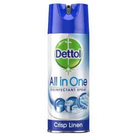 Dettol All In One Crisp Linen Απολυμαντικό Σπρέι 400ml