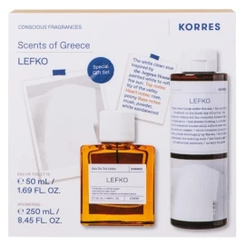 Korres Lefko Eau de Toilette 50ml & Lefko Amber Αφρόλουτρο 250ml