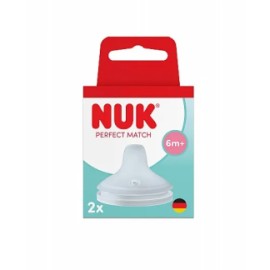 NUK Perfect Match Ανταλλακτικό Ρύγχος Σιλικόνης 6m+, 2τεμ