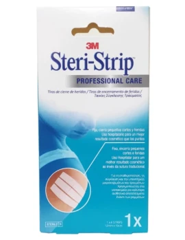 3M Steri Strip Ταινίες Σύγκλεισης Τραύματος 12mm x 10cm 1τεμάχιο