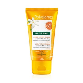 Klorane Polysianes Sun Face Cream SPF50 Αντηλιακή Kρέμα Προσώπου με Tamanu ΒΙΟ & Monoi 50ml