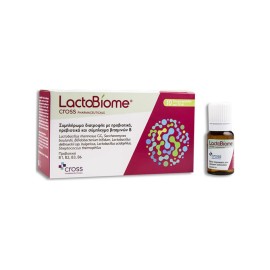 Cross Pharmaceuticals LactoBiome Συμπλήρωμα προβιοτικών Πρεβιοτικών & βιταμινών Β σε φιαλίδια 10x10ml