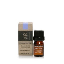 Apivita Essential Oil Clary Sage, Αιθέριο Έλαιο με Φασκόμηλο 5ml