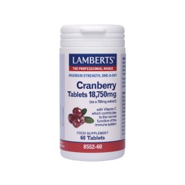 Lamberts Cranberry Tablets 18.750mg 60 κάψουλες