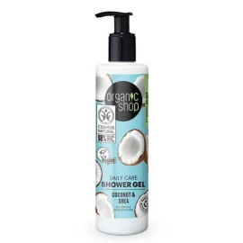 Organic Shop Αφρόλουτρο Καρύδα και Βούτυρο Καριτέ 280ml