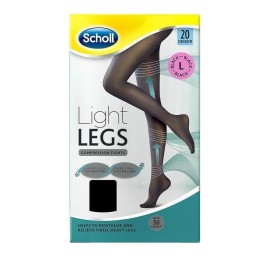 Scholl Light Legs Καλσόν Διαβαθμισμένης Συμπίεσης 20Den Black Large
