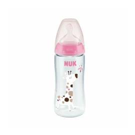 NUK First Choice Με Θηλή Σιλικόνης Ροζ 6-18 μηνών 360ml
