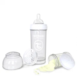 Twistshake Μπιμπερό κατά των κολικών 260ml Λευκό