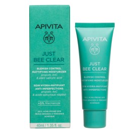 Apivita Just Bee Clear Blemish Control Mttifying Moisturizer, 40ml