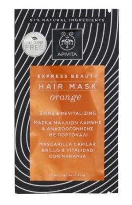 Apivita Express Beauty Hair Mask Orange Shine & Revitalizing 20ml