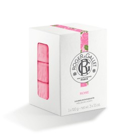 Roger & Gallet Rose Relaxing Perfumed Soaps Αρωματικά Σαπούνια με Τριαντάφυλλο 3x100gr